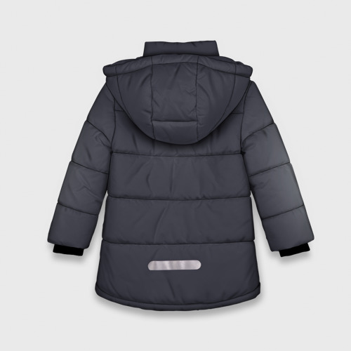 Зимняя куртка для девочек 3D Галь Гадот, цвет черный - фото 2