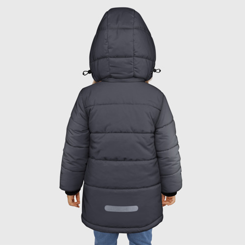 Зимняя куртка для девочек 3D Галь Гадот, цвет черный - фото 4