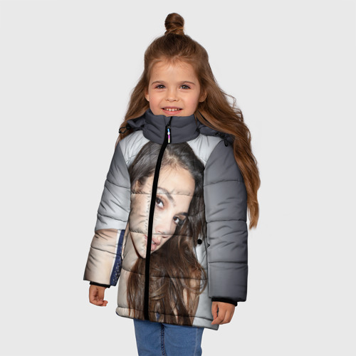 Зимняя куртка для девочек 3D Галь Гадот, цвет черный - фото 3