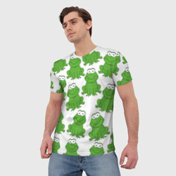 Мужская футболка 3D Лягушки - фото 2
