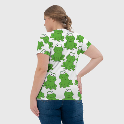 Женская футболка 3D Лягушки, цвет 3D печать - фото 7