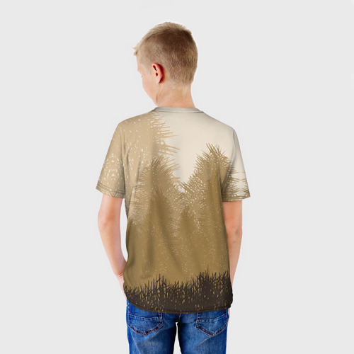 Детская футболка 3D Олень, цвет 3D печать - фото 4