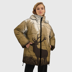 Женская зимняя куртка Oversize Олень - фото 2