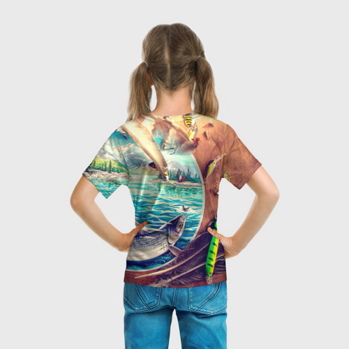 Детская футболка 3D Рыбацкое, цвет 3D печать - фото 6