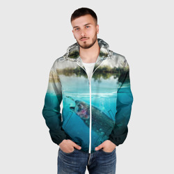 Мужская ветровка 3D Рыбалка - фото 2