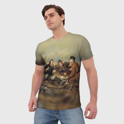 Мужская футболка 3D Охотники на привале - фото 2