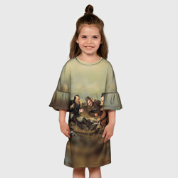 Детское платье 3D Охотники на привале - фото 2