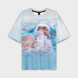 Мужская футболка oversize 3D Michael Phelps