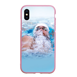 Чехол для iPhone XS Max матовый Michael Phelps