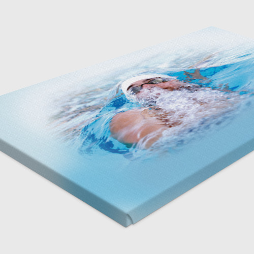 Холст прямоугольный Michael Phelps, цвет 3D печать - фото 4