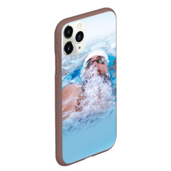 Чехол для iPhone 11 Pro Max матовый Michael Phelps - фото 2