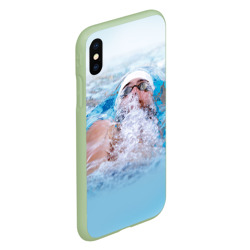 Чехол для iPhone XS Max матовый Michael Phelps - фото 2