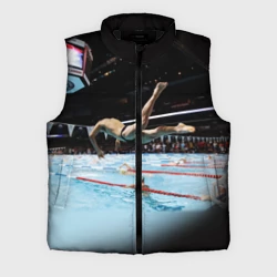 Мужской жилет утепленный 3D Пловец