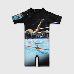 Детский купальный костюм 3D Пловец