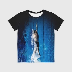 Детская футболка 3D Пловец