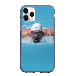 Чехол для iPhone 11 Pro Max матовый Michael Phelps