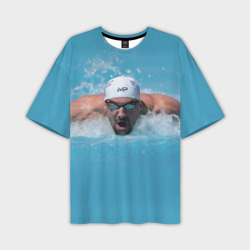 Мужская футболка oversize 3D Michael Phelps