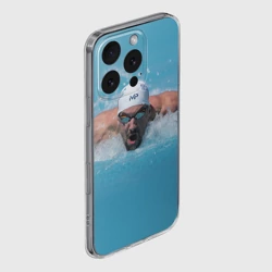 Чехол для iPhone 16 Pro Max силиконовый с защитой камеры Michael Phelps - фото 2