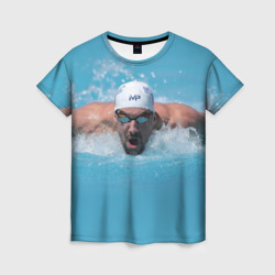 Женская футболка 3D Michael Phelps