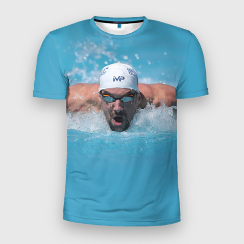 Мужская футболка 3D Slim Michael Phelps, цвет 3D печать