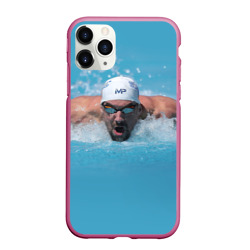 Чехол для iPhone 11 Pro Max матовый Michael Phelps