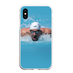 Чехол для iPhone XS Max матовый Michael Phelps