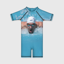 Детский купальный костюм 3D Michael Phelps