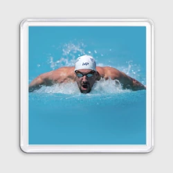 Магнит 55*55 Michael Phelps