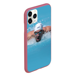 Чехол для iPhone 11 Pro Max матовый Michael Phelps - фото 2