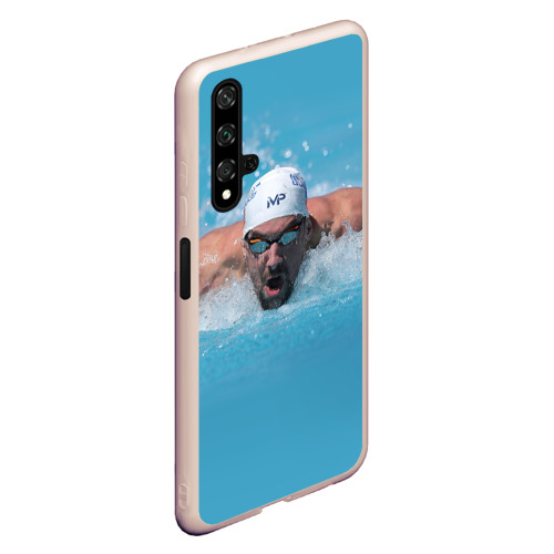 Чехол для Honor 20 Michael Phelps, цвет светло-розовый - фото 3