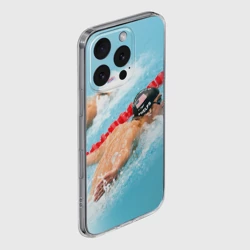 Чехол для iPhone 16 Pro Max силиконовый с защитой камеры Michael Phelps - фото 2