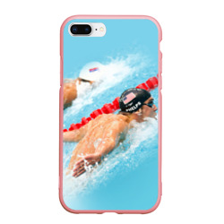 Чехол для iPhone 7Plus/8 Plus матовый Michael Phelps