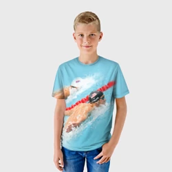 Детская футболка 3D Michael Phelps - фото 2