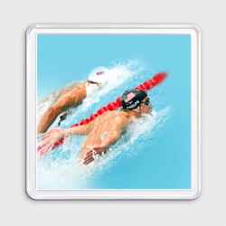 Магнит 55*55 Michael Phelps