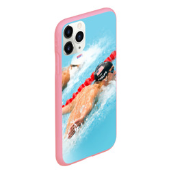 Чехол для iPhone 11 Pro Max матовый Michael Phelps - фото 2