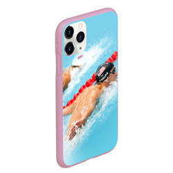 Чехол для iPhone 11 Pro Max матовый Michael Phelps - фото 2