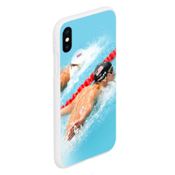 Чехол для iPhone XS Max матовый Michael Phelps - фото 2