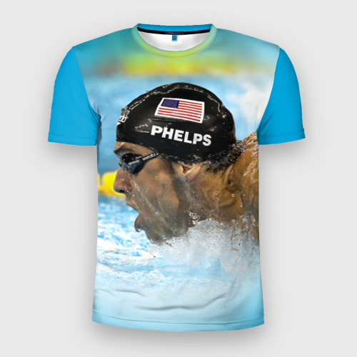 Мужская футболка 3D Slim Michael Phelps, цвет 3D печать