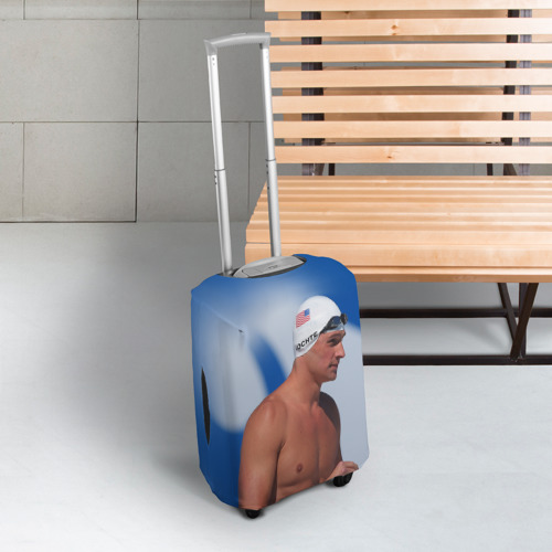 Чехол для чемодана 3D Ryan Lochte, цвет 3D печать - фото 3