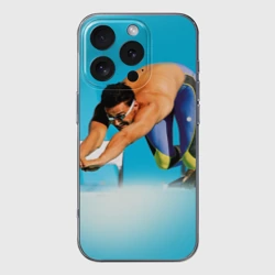 Чехол для iPhone 16 Pro Max силиконовый с защитой камеры Александр Попов