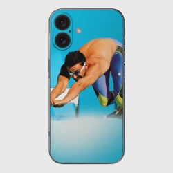 Чехол для iPhone 16 силиконовый с защитой камеры Александр Попов