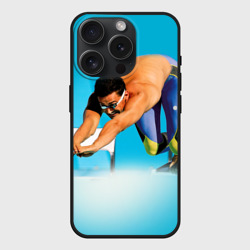 Чехол силиконовый для Apple iPhone 15 Pro Мax матовый Александр Попов