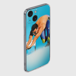 Чехол для iPhone 15 силиконовый с защитой камеры Александр Попов - фото 2