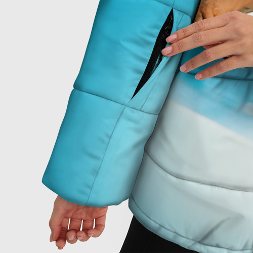 Женская зимняя куртка Oversize Александр Попов, цвет светло-серый - фото 6