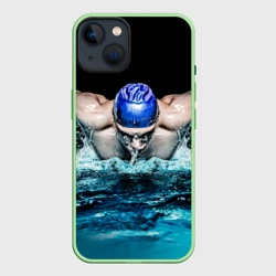 Чехол для iPhone 14 Пловец