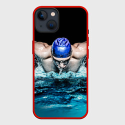 Чехол для iPhone 14 Пловец