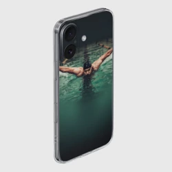 Чехол для iPhone 16 силиконовый с защитой камеры Пловец - фото 2