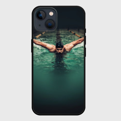 Чехол для iPhone 14 Пловец
