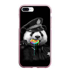 Чехол для iPhone 7Plus/8 Plus матовый Панда и карамель