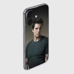 Чехол для iPhone 16 силиконовый с защитой камеры Том Круз в футболке - фото 2